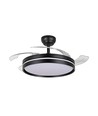 Loftslampe m. skjult blæser - RA90, CCT, 60W, sort