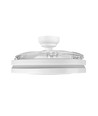 Loftslampe m. skjult blæser - RA90, CCT, 60W, hvid