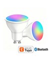 4x GU10 5W Smart Home LED pære - Bluetooth, RGB+CCT, Tuya/Smart Life