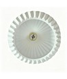 E27 pendel keramik - Hvid, 2m ledning, Ø27x23cm, IP20, uden lyskilde