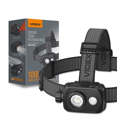 LED pandelampe - bevægelsessensor + zoom, 2000mAh, genopladelig, IP65