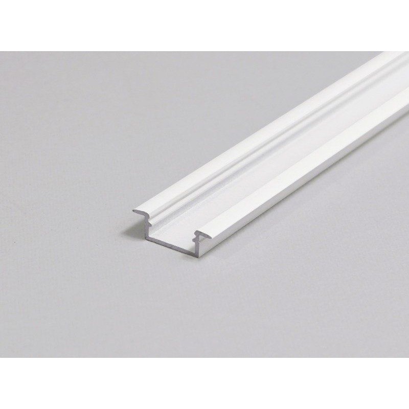 Indbygningsprofil i Hvid Til LED Strip (Begtin12) - 2 Meter