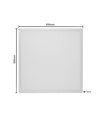 60x60 LED panel 36W - Højde:10mm, UGR19, Inkl. Philips driver, hvid kant