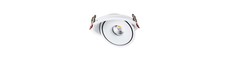 Demo: 30W Ø20 cm indbygningsspot RA90 - Hul: Ø18 cm, Mål: Ø20 cm, CCT - 3 lyskulører, 3i1, hvid kant