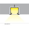 Indbygningsprofil i Sort Til LED Strip (LINEA-IN20) - 2 Meter