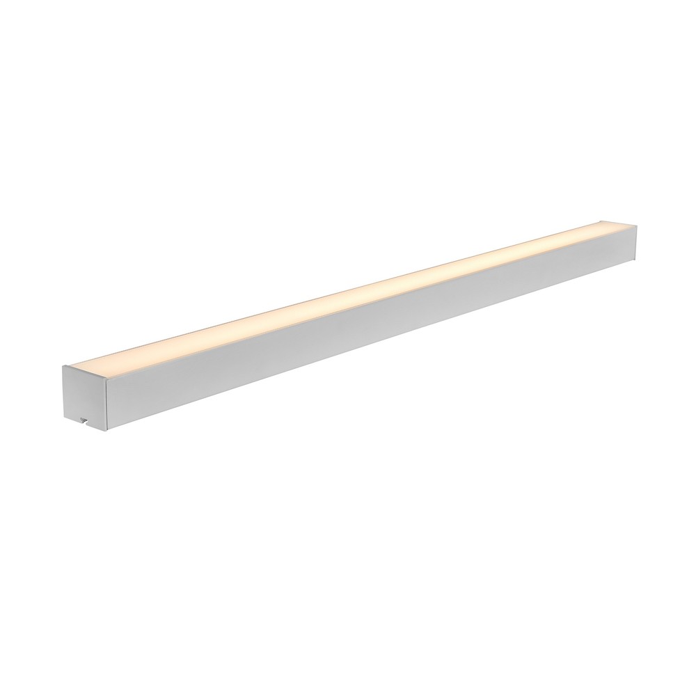 120cm 38/32/24W lysskinne - CCT, Hvid, loftlampe til kontor, inkl. wireophæng - Farve på hus : Sort, Kulør : 3-i-1
