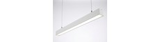 120cm 38/32/24W lysskinne - CCT, Hvid, loftlampe til kontor, inkl. wireophæng