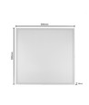 60x60 LED panel 36W - Højde:28mm, UGR19, Inkl. Philips driver, hvid kant