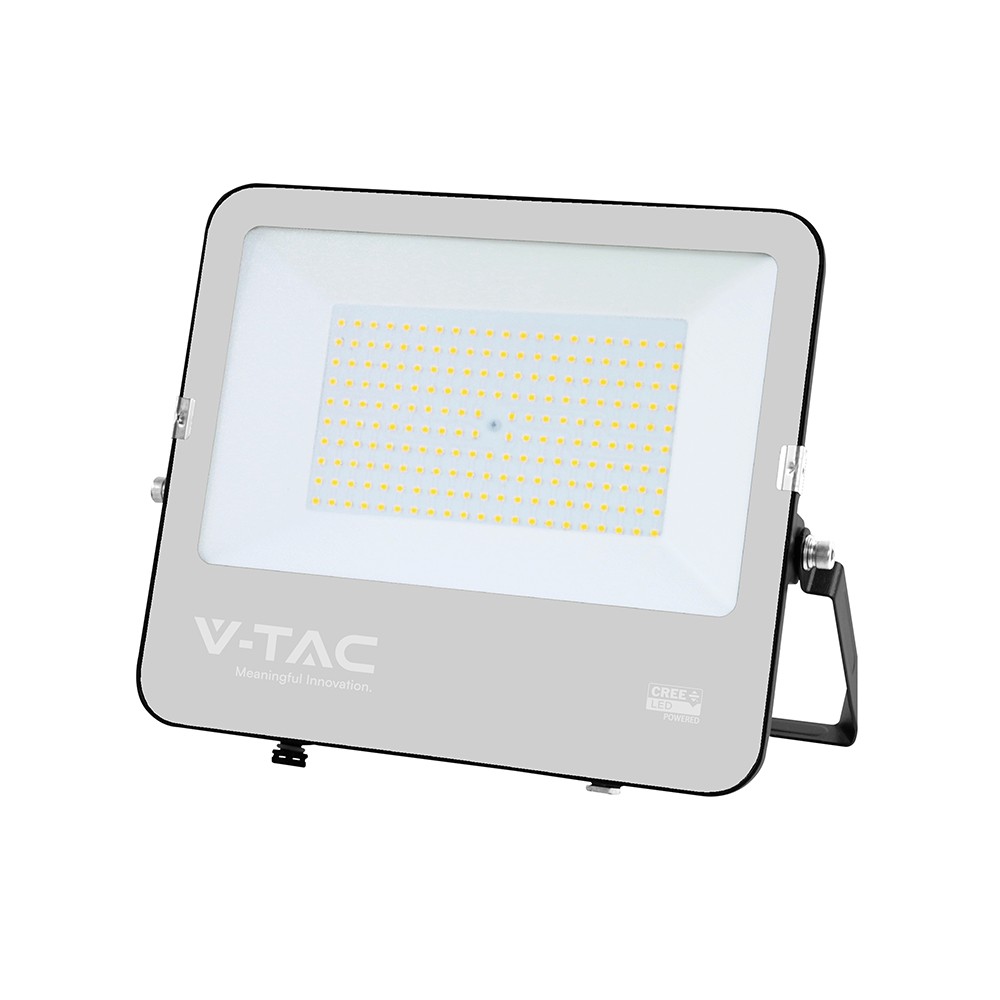 150W LED projektør - 135lm/W, CREE chip, IP65, sort hus, 6 års garanti - Kulør : Neutral