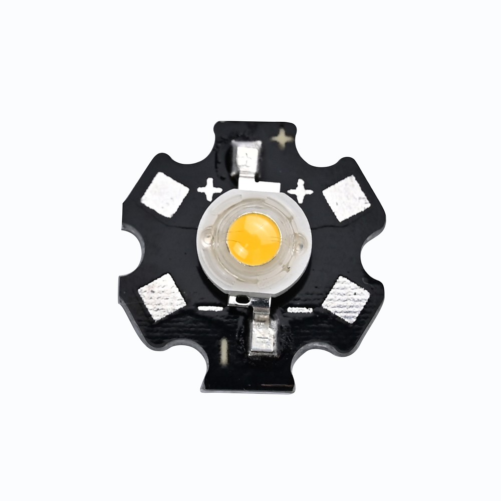 3W High Power LED 250lm - 3000K, 3V-3.6V - Dæmpbar : Ikke dæmpbar, Kulør : Varm
