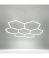 240W RA95 Hexagon LED 7 felter komplet sæt - Inkl. strømtilslutning