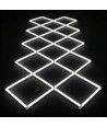 320W RA92 Hexagon LED 14 felter komplet sæt - Inkl. strømtilslutning