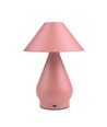 Opladelig LED bordlampe - Pink, Ø16cm, 21,5cm høj, touch dæmpbar, 3i1, IP20 indendørs
