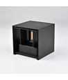3W CUBIC PRO væglampe - IP65, sort, sløjfbar, justerbar, firkantet, udendørs, inkl. lyskilde