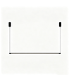 Sort spisebordslampe 126cm - 18W, inkl. wireophæng