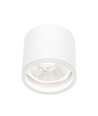Loftlampe til AR111 GU10 - Hvid, IP65 udendørs, Ø12cm, 11,5cm høj, aluminium, uden lyskilde