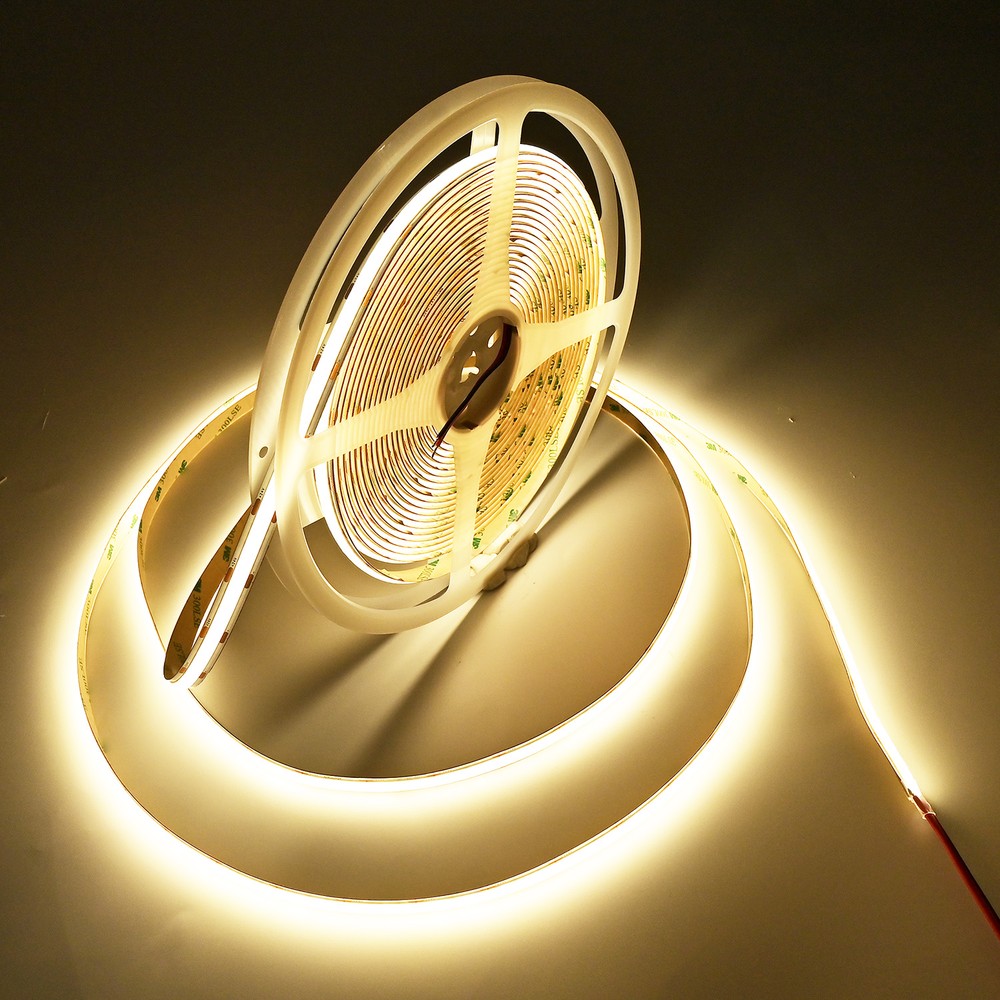 5m 17,5W/m Dot-free COB-LED strip RA93 - 3000K, 24V DC, IP20, 304 LED/m - Kulør : Varm