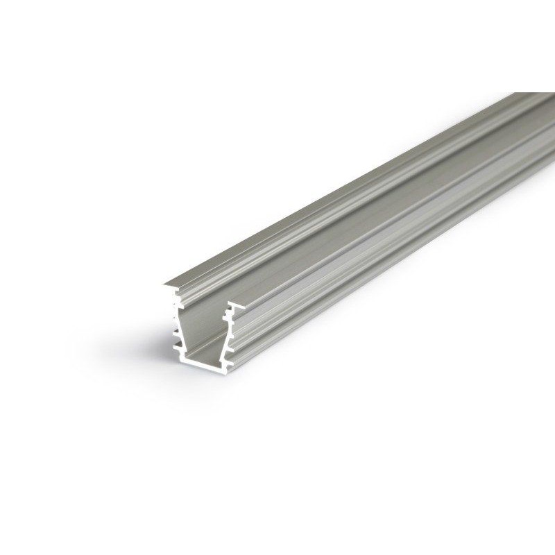 Aluminiums Profil D Til LED Strip Til Indbyg i Væg eller Loft - 2 Meter