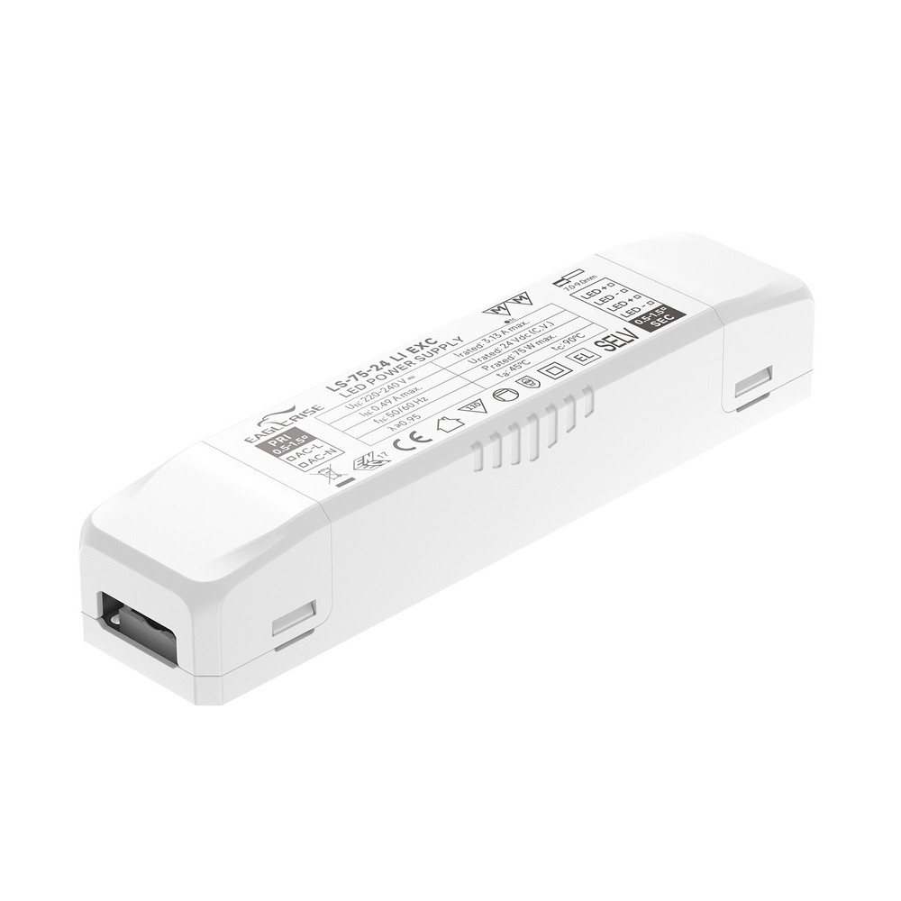Eaglerise 75W / 24V DC strømforsyning - 3,25A, IP20 indendørs