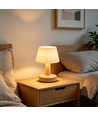 Opladelig LED bordlampe - Stof, touch dæmpbar, CCT, IP20