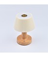 Opladelig LED bordlampe - Stof, touch dæmpbar, CCT, IP20