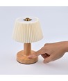 Opladelig LED bordlampe - Stof, touch dæmpbar, CCT, IP20