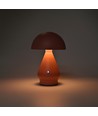 Opladelig LED bordlampe - Pink, Ø15cm, 22cm høj, touch dæmpbar, 3i1, IP20 indendørs