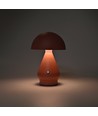 Opladelig LED bordlampe - Pink, Ø15cm, 22cm høj, touch dæmpbar, 3i1, IP20 indendørs