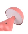 Opladelig LED bordlampe - Pink, Ø15cm, 22cm høj, touch dæmpbar, 3i1, IP20 indendørs