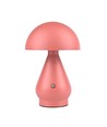 Opladelig LED bordlampe - Pink, Ø15cm, 22cm høj, touch dæmpbar, 3i1, IP20 indendørs