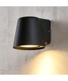 Avero GU10 væglampe - Sort, IP65, inde/ude, uden lyskilde