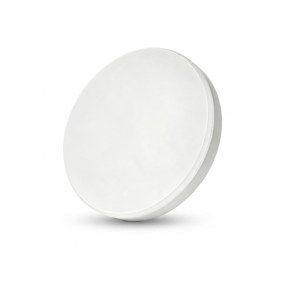 Genopladelig LED loftslampe med sensor - Mikrobølgesensor, Ø20cm, 6W, CCT, Hvid