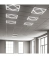 60x60 V-Tac 64W LED panel Diamond-in-Square - 595x595mm, Lifud driver, flicker free, 6500K