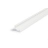 Skrå Aluminiumsprofil i Hvid Til LED Strip (Model C) - 2 Meter