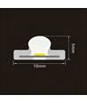 5m 9W/m Grøn Slim COB strip - 230V, IP67 vandtæt, 296 LED, kan klippes for hver 10cm