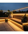 5m 9W/m Gul Slim COB strip - 230V, IP67 vandtæt, 296 LED, kan klippes for hver 10cm