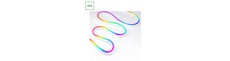 5m 1W/m RGB digital Neon Flex sæt - USB 5V, 30 LED pr. meter, IP54, inkl. fjernbetjening
