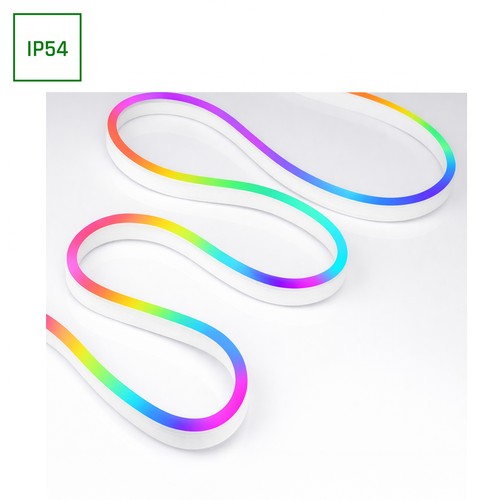 5m 1W/m RGB digital Neon Flex sæt - USB 5V, 30 LED pr. meter, IP54, inkl. fjernbetjening
