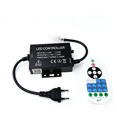 230V udendørs Zigbee dæmper - Inkl. endeprop, til 230V (Slim COB), Vandtæt, memory funktion, Hue Kompatibel max 50 m