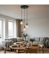 Altea 3xE27 klyngependel sort - Ø25, uden lyskilde