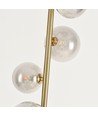 Oliva 5xG9 gulvlampe bronze/røgfarve - 160cm, røgfarvet glas, uden lyskilde