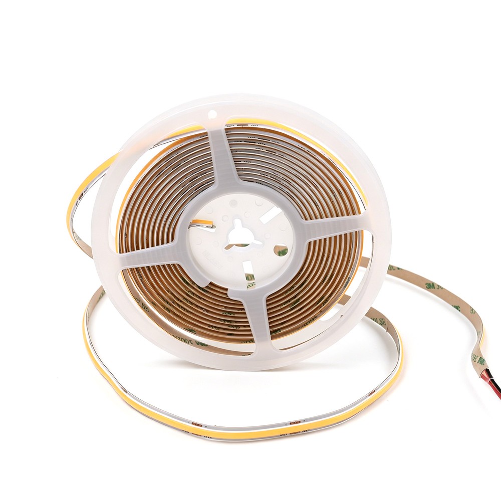 5m 17W/m Dot-free COB-LED strip RA92 - 24V DC, IP20, 480 LED/m - Kulør : Varm