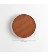 Ø30cm væglampe - Mørkt træ, 6W, 2700K, IP20