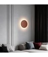 Ø30cm væglampe - Mørkt træ, 6W, 2700K, IP20