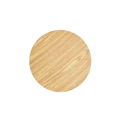 Ø30cm væglampe - Lyst træ, 6W, 2700K, IP20
