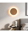 Ø40cm væglampe - Lyst træ, 10W, 2700K, IP20