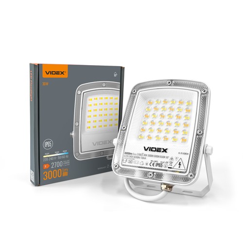 30W LED projektør CCT - IP65, 3-i-1 lyskulør, udendørs, arbejdslampe