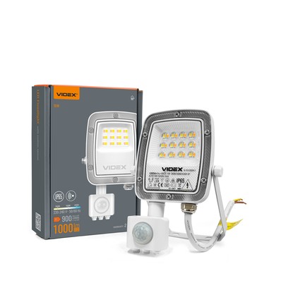 10W LED projektør med sensor - CCT, IP65, PIR bevægelsessensor, arbejdslampe, udendørs
