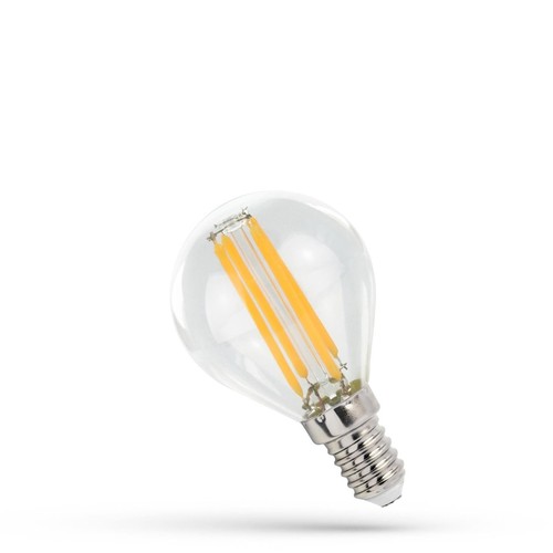 E14 5,5W LED pære - G45, kultråd
