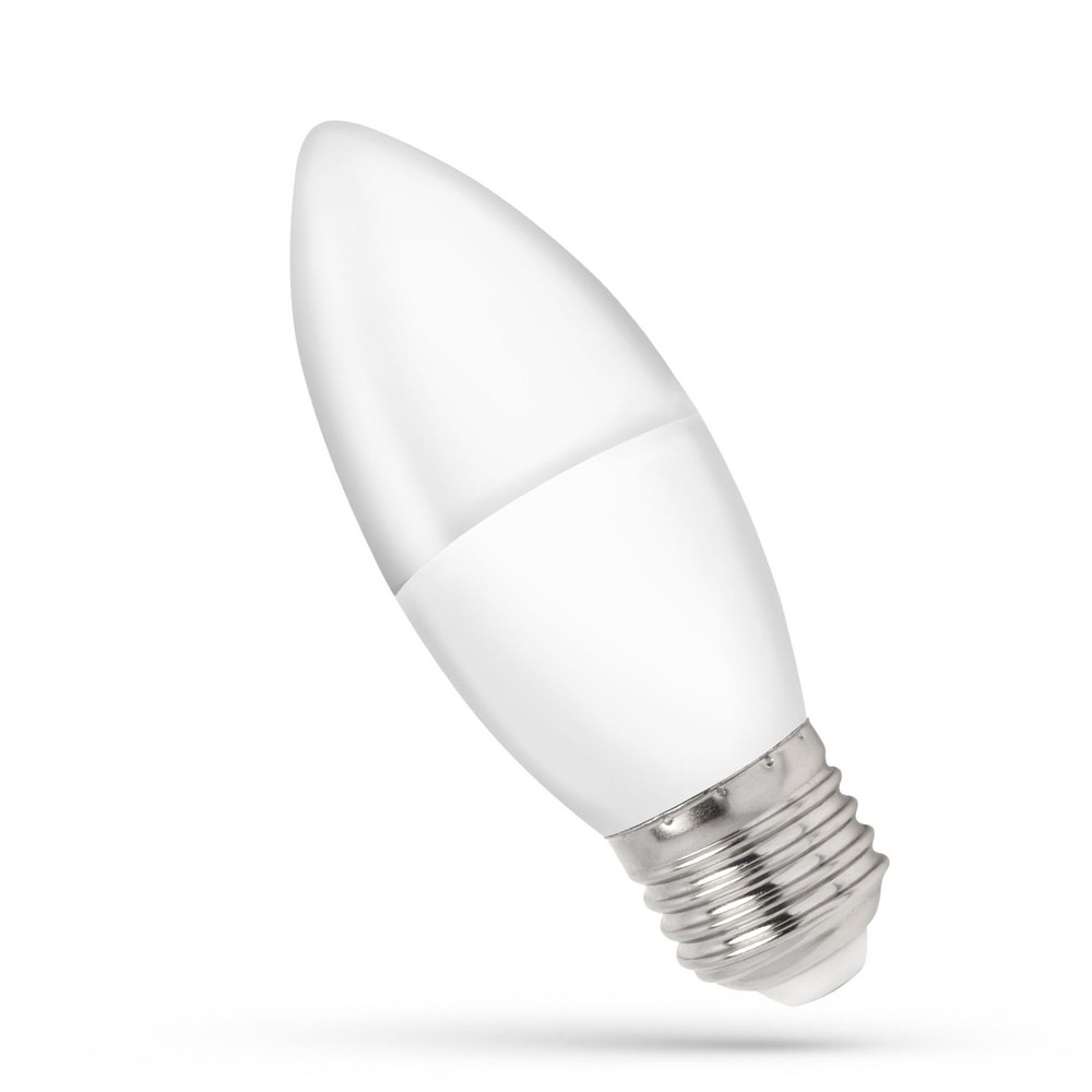 E27 1W LED kronepære - C37 - Dæmpbar : Ikke dæmpbar, Kulør : Varm